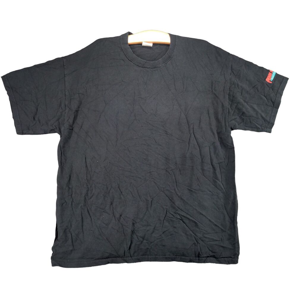 Gildan Penn Station T-Shirt Mens XL Short Sleeve Black Crew Neck Ultra Cotton